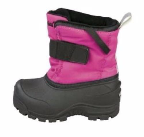 Botas de invierno fáciles de usar para niños baya/negras talla 7 - Imagen 1 de 2