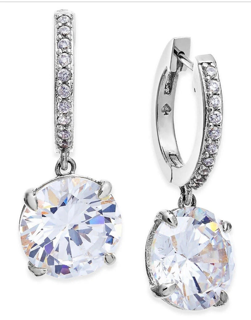 Kate spade pave drop earrings online