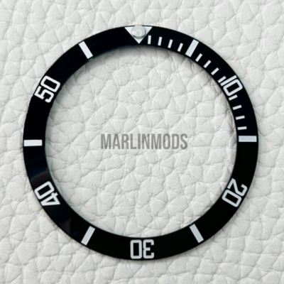 #ad 38mm REPLACEMENT BLACK BEZEL INSERT FOR NH35 NH36 MOD CASE SLOPED $18.19