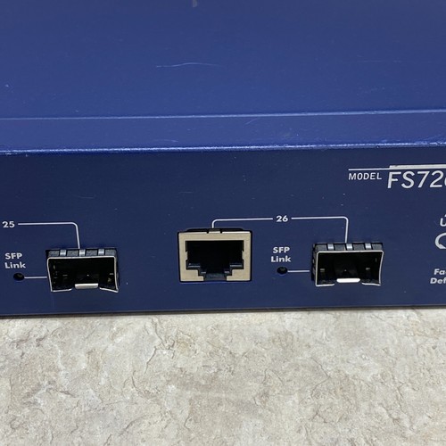 Netgear ProSafe 24+2 Smart Switch with PoE FS726TP V1H2 - Picture 7 of 14