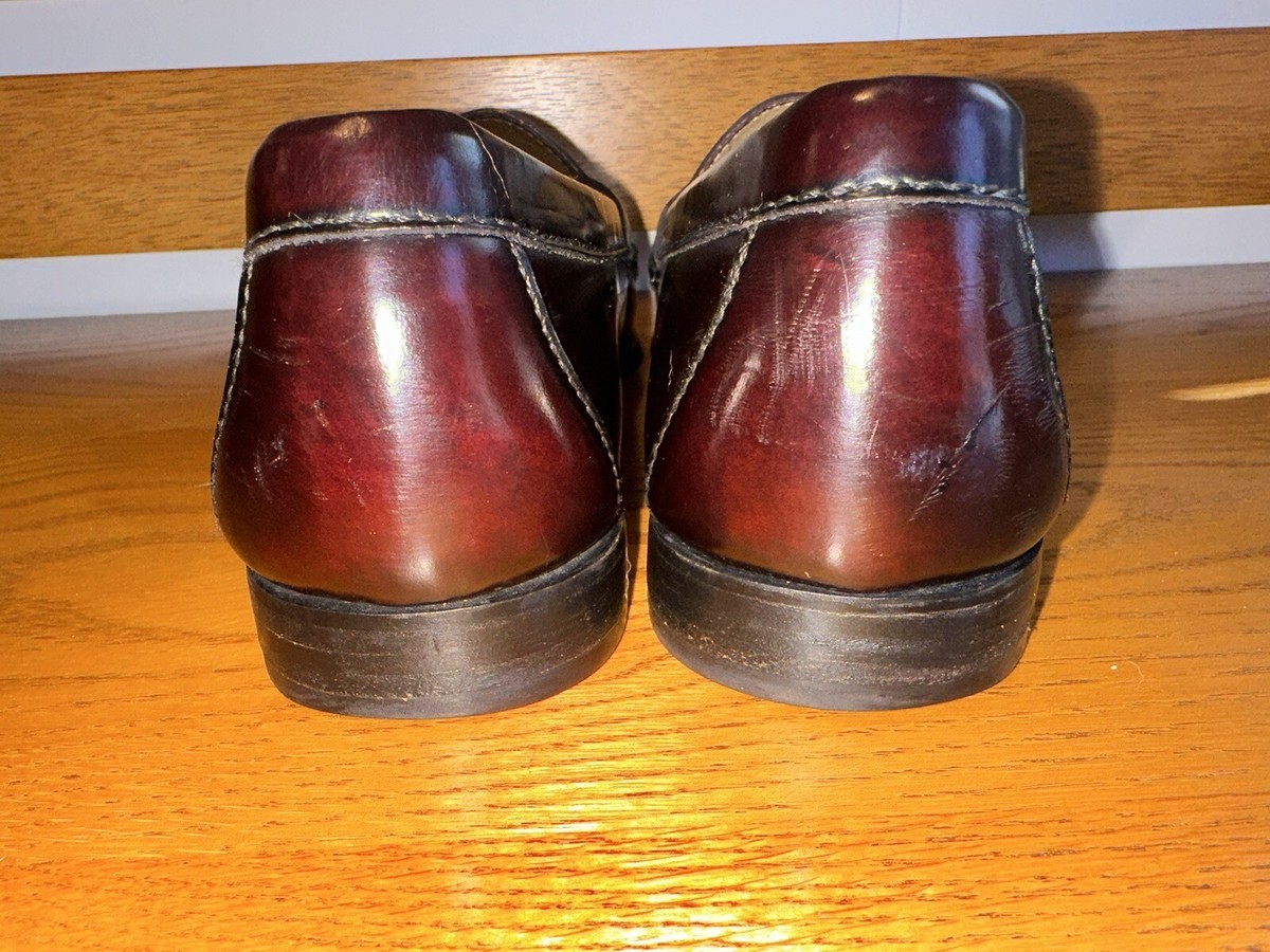 Cole Haan City Maroon Leather‎ Penny Loafers Sz 9.5 Cole Haan City Burgundy Leather Shoes Penny Loafers Slip On  main image 3