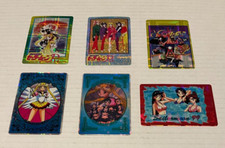 6 DIFF Bandai Sailormoon 99 SailorMercury 1990s Prism Sticker Card LOT NMT LOOK 