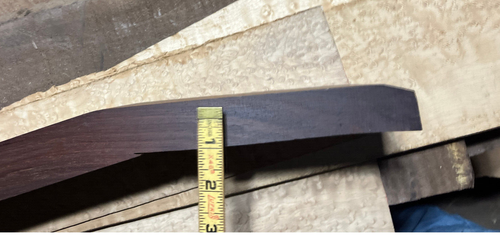 cocobolo Guitar Neck construction Tonewood 4 x 2.5 x 22.75(maximum dimensions) - Picture 12 of 18