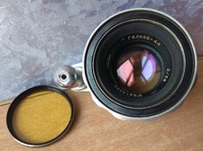 RARE Vintage lens ussr soviet HELIOS 44 2/58 KMZ Silver Lens 8 aperture blades