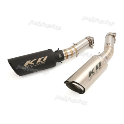 For Honda CBR500R CB500F CB500X 2013-2015 Exhaust Mid Link Pipe Muffler Silencer