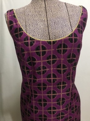 Purple Gold Evening Dress Handmade Portland Oregon Tailor Thu Fashion  Designer | eBay