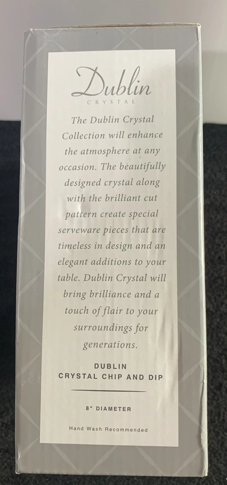 COLECCIÓN CRISTAL GODINGER SHANNON DUBLIN 8" CHIP AND DIP BOWL Foto 2 de 2