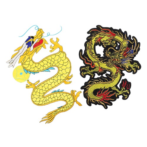 8 Stück Drachen-Applikationen, Drachen-Aufnäher, Dekorationsapplikationen, - Bild 3 von 12