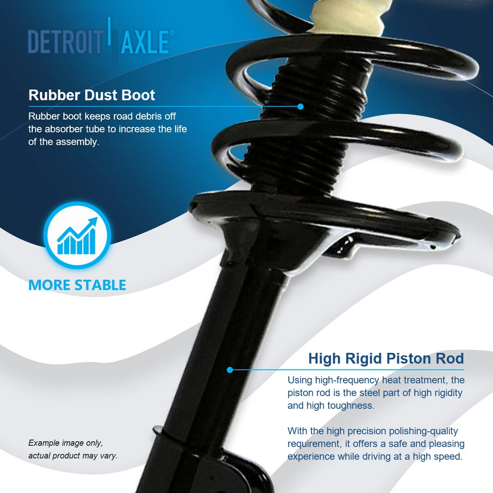 Front Struts with Coil Springs Assembly Fit for 2007 2008 2009 Hyundai Santa Fe — 第 4/4 张图片