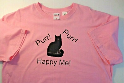 Kitty Cat Purr Happy Me! T-shirt  Choice of Cat Breed , size and color