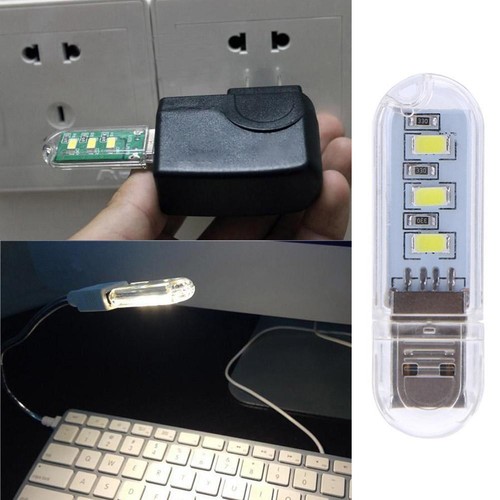 2pcs U Disk Shape LED USB Night Light Portable Mini Computer Lamp - Afbeelding 4 van 12