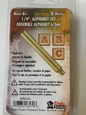 26pcs 1/4 inch Tandy Alphabet Letter Stamp Set, plus Metal Leather Craft Tool.