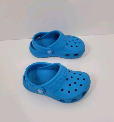 Crocs Blue Slip On Clogs Shoes Child Toddler Size 4C