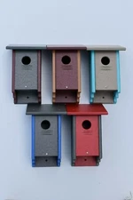 Poly Birdhouses for Finches, Bluebirds and many other Wild Birds Unlimited