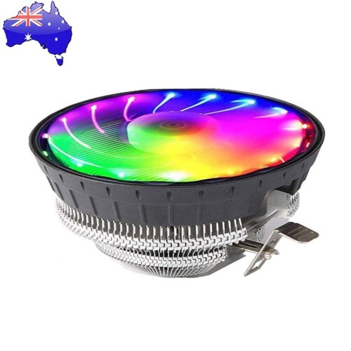 Cooler Fan 3Pin 1800RPM RGB Light Silent Radiator for Intel LGA AMD 1150 Quiet
