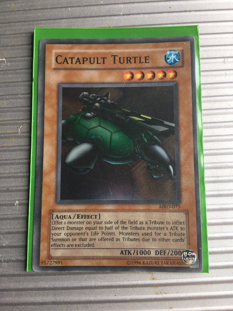yugioh catapult turtle deck YuGiOh Metal Raiders Super Rare Catapult Turtle Mrd-075