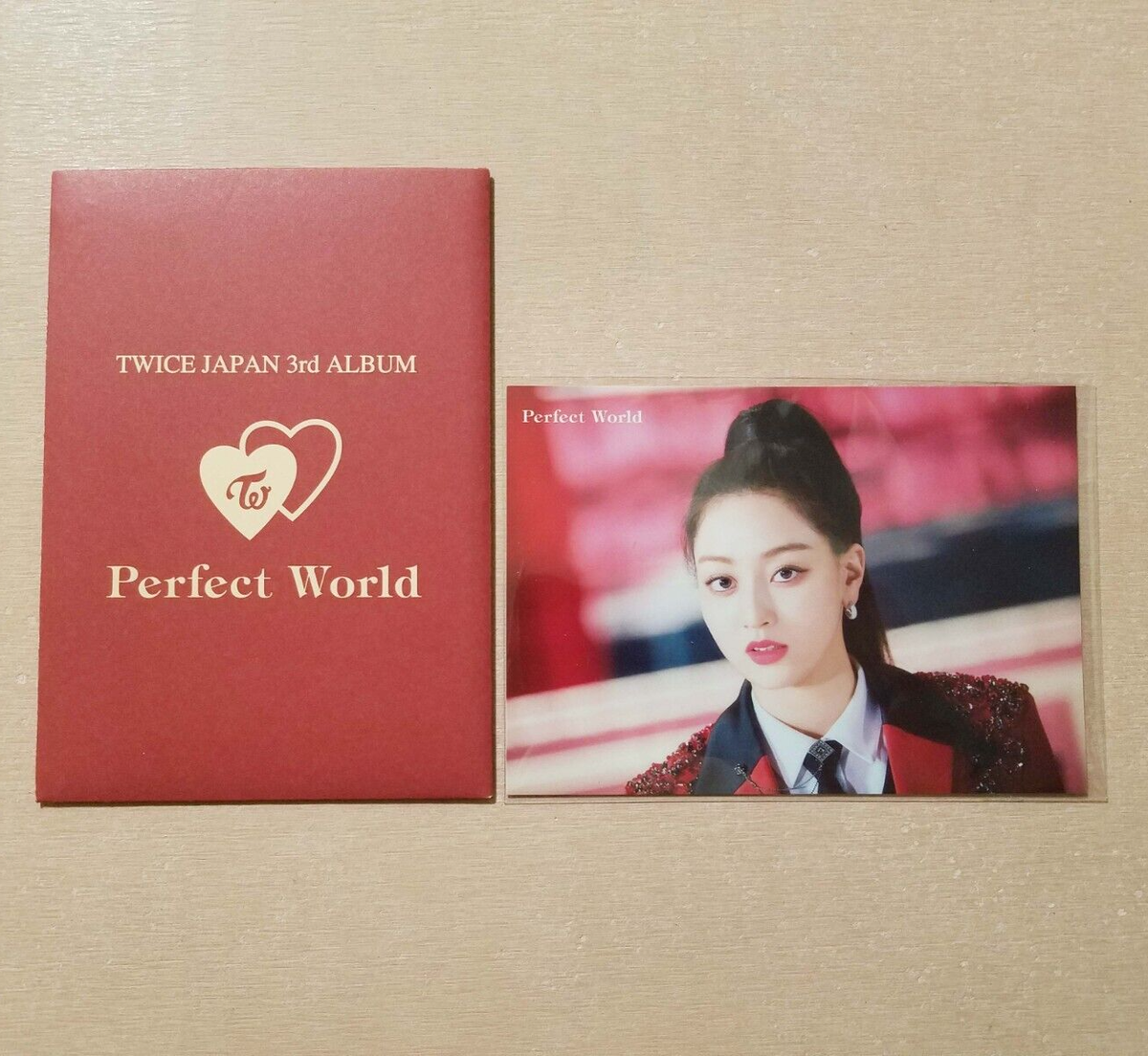 TWICE JIHYO JAPAN 3rd ALBUM Perfect World Official Random Photo