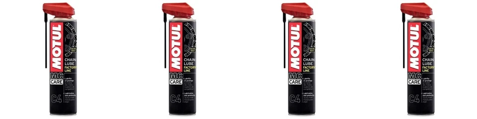 4 X 400 Ml Grasa Spray Cadena Moto Motul C4 Chain Lube FactoryLine Lubricante