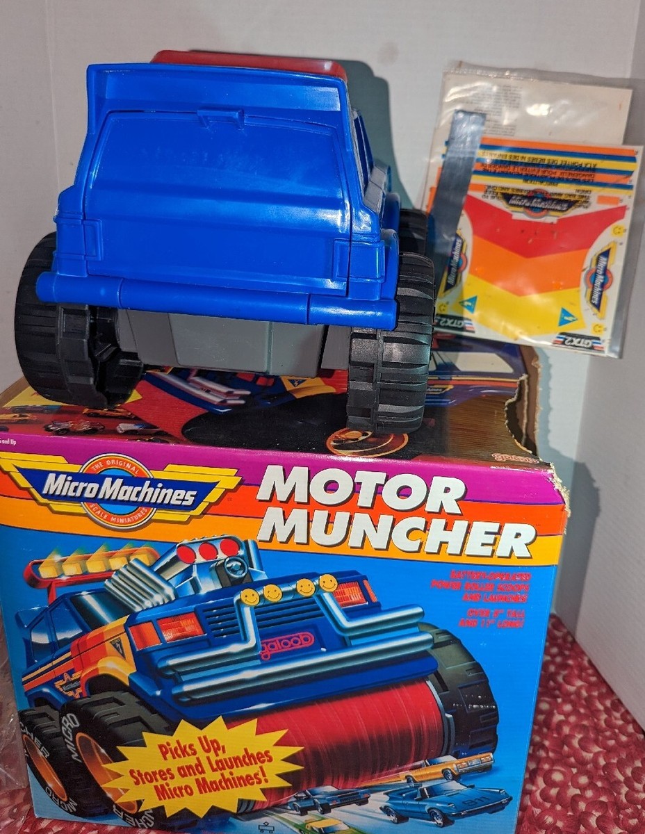 1991 Micro Machines Motor Muncher w/Box WORKING Monster Truck
