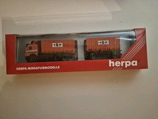 Herpa H0 1:87 MAN Abrollcontainer LKW HSR Containerzug OVP neu 143646