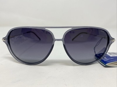 INVU Sunglasses B2032 C 059 Transparent Gray w/ Blue Fade Lens ZK53