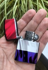 Briquet Tempête À Essence - Drapeau Français / de France - Réplique Zippo