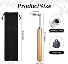 Piano Tuner Wrench Hammer Portable Velvet Bag Professional Tuning Kit Universal