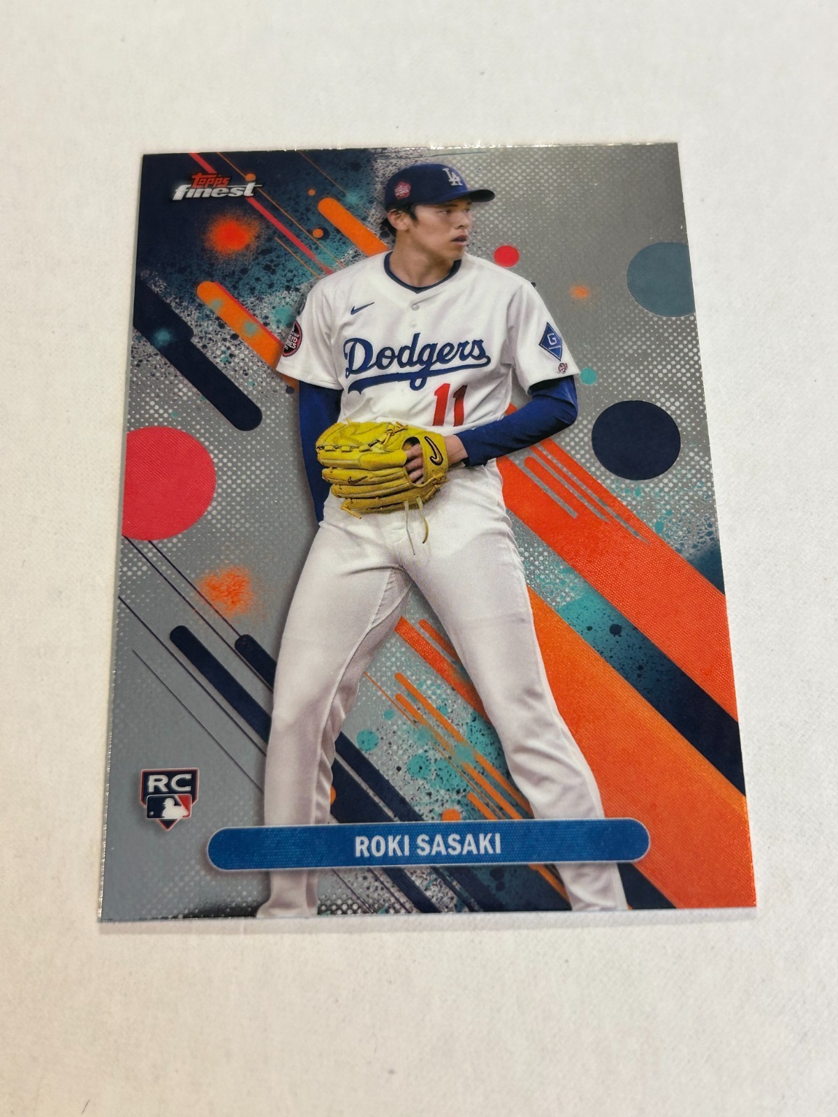 2025 TOPPS FINEST ROKI SASAKI #40 ROOKIE DODGERS