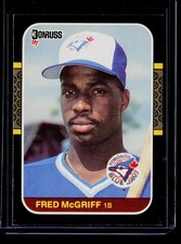 1987 Donruss Baseball #621 Fred McGriff Toronto Blue Jays HOF ROOKIE CARD. rookie card picture