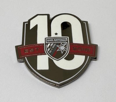 San Antonio FC USL Championship Soccer 10th Anniversary Lapel Pin (P189-2)