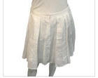 THEORY crisp White 100% Linen Short pleated A line flattering short Skirt size 8 — photo 8