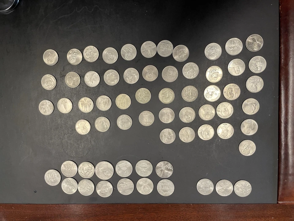 苏联纪念币收藏-共64枚硬币 — 第 2/4 张图片