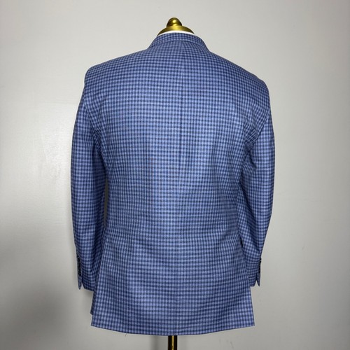 Tommy Hilfiger Herren Blau Kariert Sport Mantel Blazer Modern Fit Gr. 38 S - Bild 3 von 10