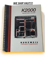 K2000 Musicians Guide Kurzweil Music Systems 1992 Spiral Bound Manual