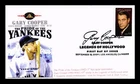 US COVER GARY COOPER LEGENDS OF HOLLYWOOD FDC PRIDE OF THE YANKEES MOVIE