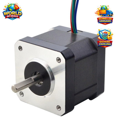 Schrittmotor Nema 17 Bipolar 0,9° 36Ncm 0,9A 42x40mm 4 Drähte für 3D Drucker CNC