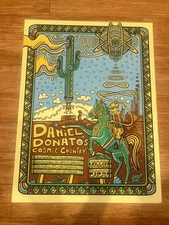 Daniel Donato Cosmic Country 2023 Summer Tour Poster Andrew Sax Signed Print