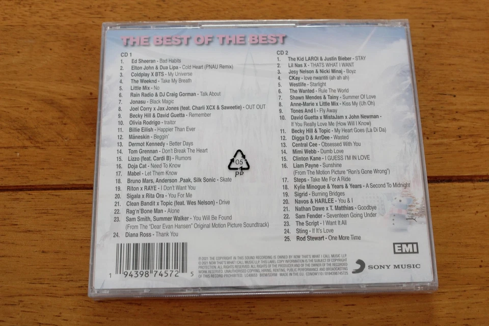 Now That's What I Call Music 110 CD 2-Disc Pop Dance Hits 2021 Sheeran BTS New - Image 2 of 2