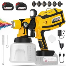 Paint Sprayer, Cordless Paint Gun 700W High-Power Motor for Stable  Clog-Free...