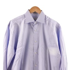 Ermenegildo Zegna Dress Shirt Pale Blue Men's Size 16 Made in Spain