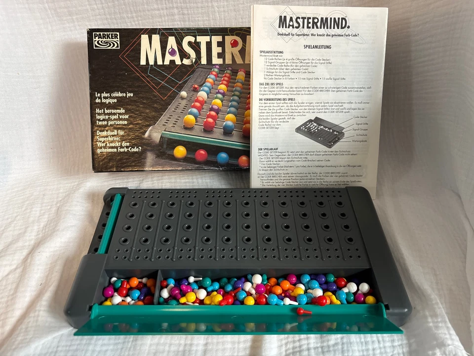 Mastermind - Parker - Denkduell für Superhirne - Strategie - 1993 - vollständig - Bild 2 von 2