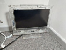 RCA 13 Inch Clear Prison TV J13SE820 Adapter NO Remote Tested and Working