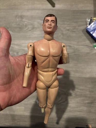 1964 G I Joe Action Figure With Scar And Brown Hair Missing Parts No Hasbro Mark