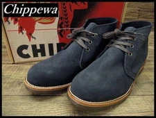 Chippewa 50s reproduction suede chukka boots, navy, size 26.5 #1208