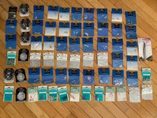 Swarovski Crystal Bead Lot ALL NEW  64 packages clear pink  metal sliders