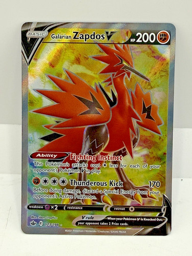 Galarian Zapdos V graded CGC 9 for sale on eBay