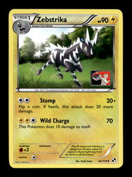 Zebstrika 42/114 BW League Promo Crosshatch Holo