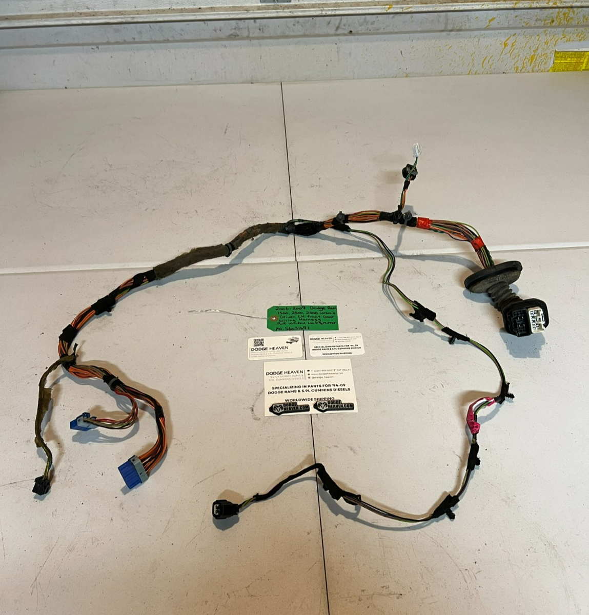 OEM 2006-2009 Dodge Ram 1500-3500 Driver Front LH Door Wiring