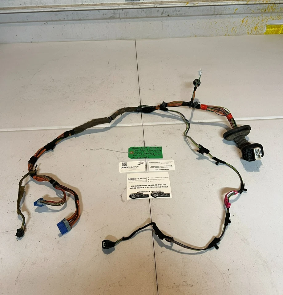 OEM 2006-2009 Dodge Ram 1500-3500 Driver Front LH Door Wiring Harness 56051691 - Image 2 of 4