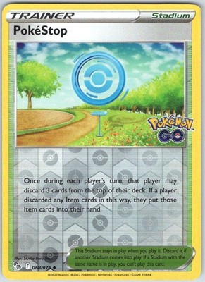 Pokestop 068/078 Uncommon Pokemon Go Pokemon Reverse Holo NM